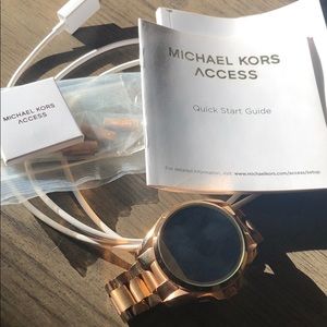 Michal Kors Rose Gold Smart Watch